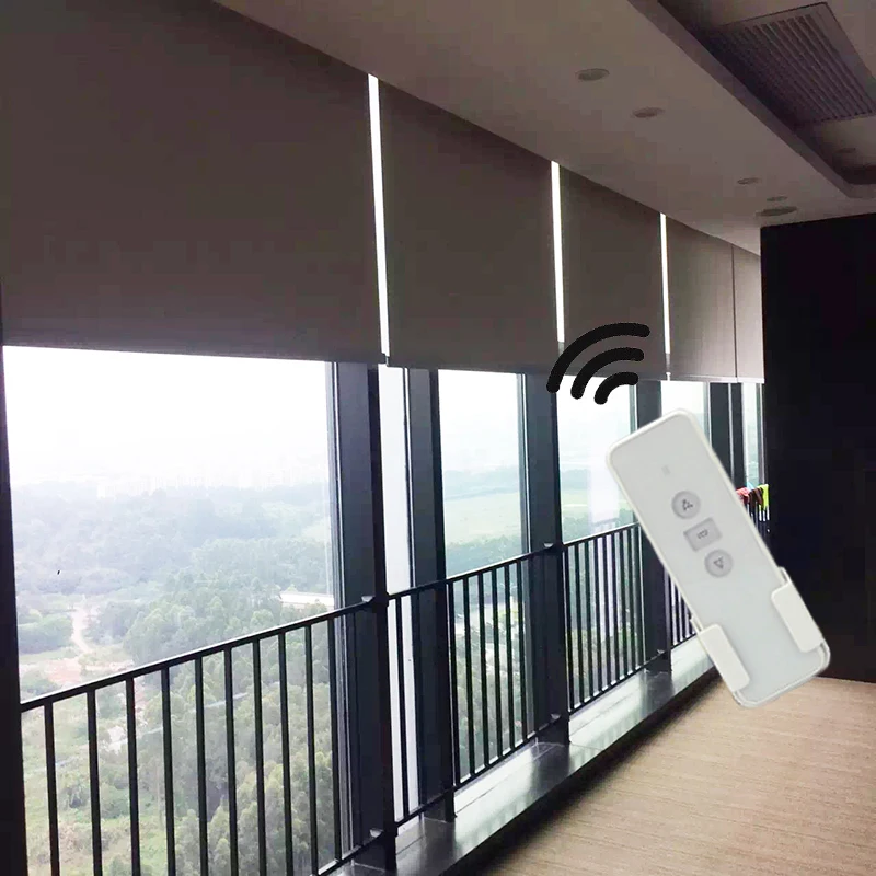 Electric motorized roller blind, window width 1.0m size customized available,roller blind bracket metal Electric motorized roller blind, window width 1.0m size customized available,roller blind bracket metal