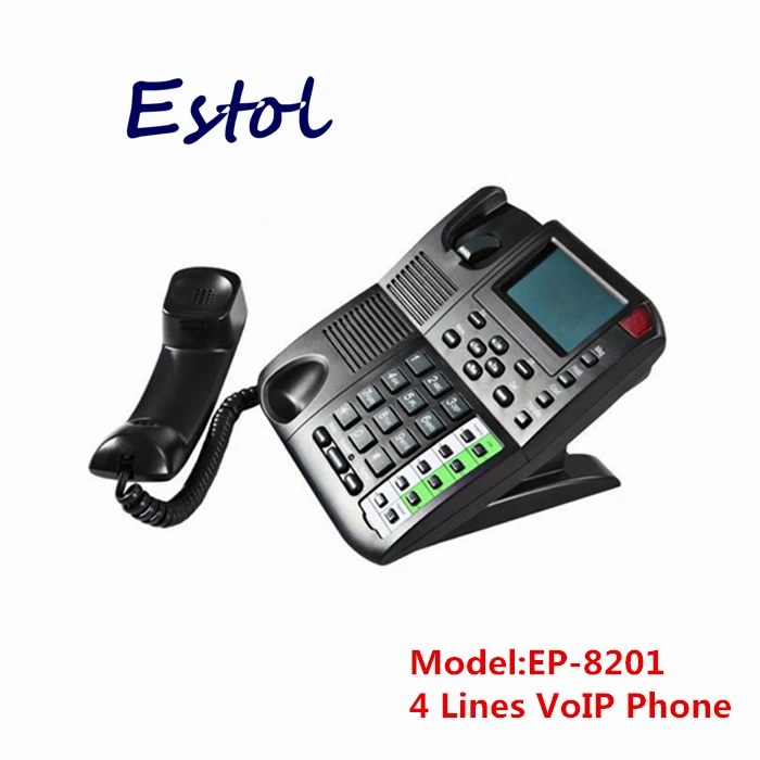 Новая Оригинальная Горячая Распродажа 4 SIP линии Voip телефон sip ip Интернет для