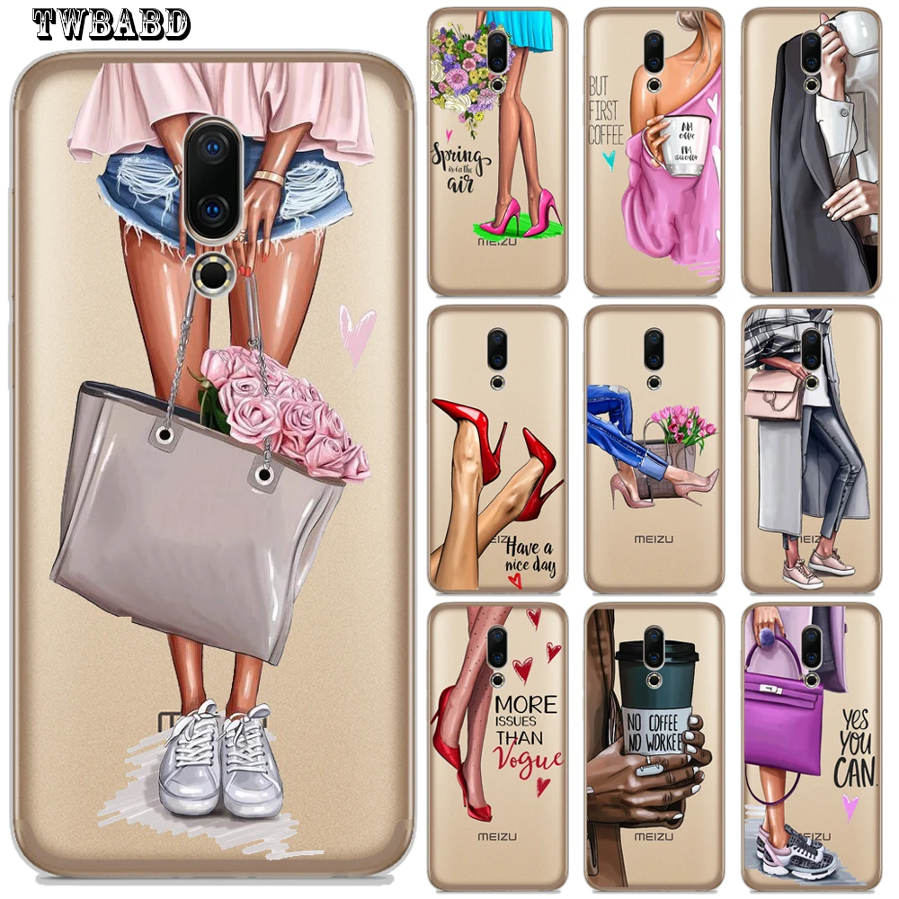 

Fashion High heels Girl Woman Phone case For Meizu M6 case for Meizu M5 Mini M5c M5s M3S M3 M5 M6 Note M6 Pro6 U10 U20 16th Etui