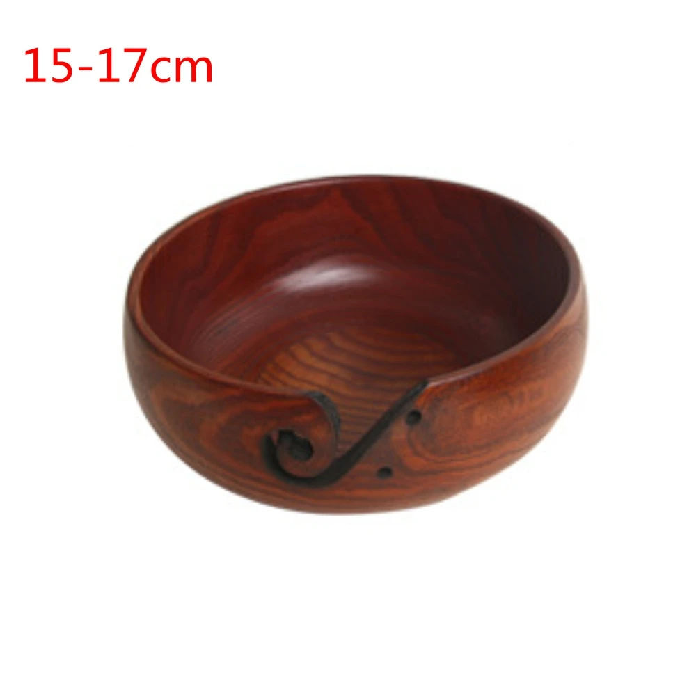 Xiajia 3 размера миска для хранения пряжи деревянная пряжа шарики органайзер для вязания крючком