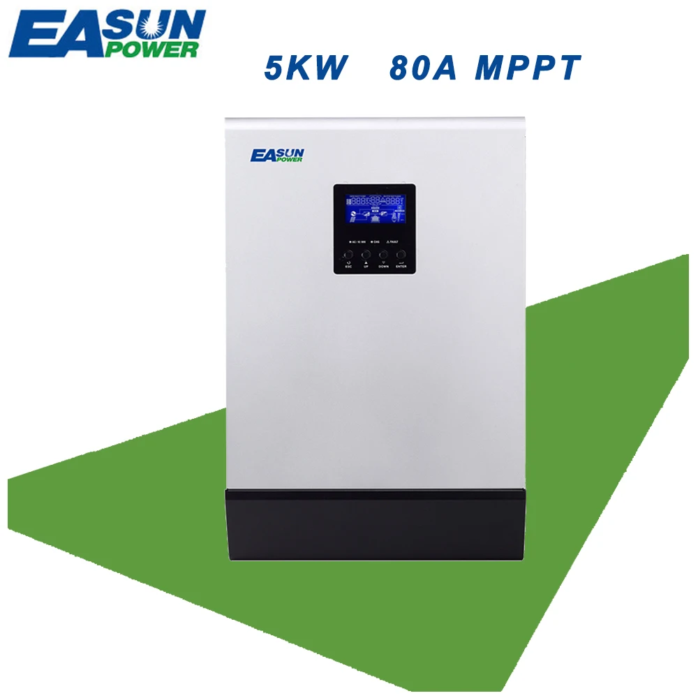 EASUN POWER 80A MPPT 5000W Solar Inverter Off Grid Inverter 48V 220V ...