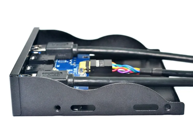 Разъем для наушников 3 5 &quotFloppy Bay 19pin к USB 0 концентратор HD аудио микрофон 2 порта USB3.0