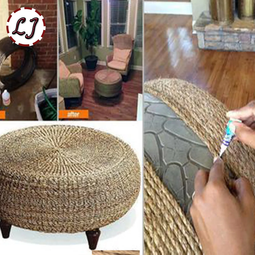 

Wholesale 15meter/lot width 8mm Shabby Chic Natural Jute Twine Rustic String Cords Hemp rope Wrap Craft Making Decor Rope