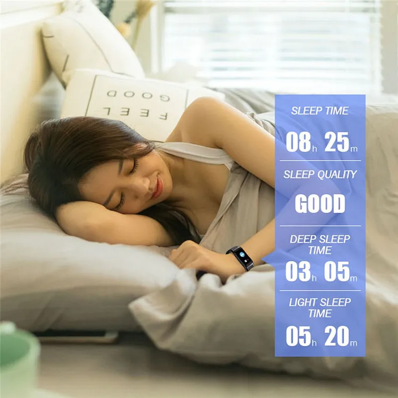 SIKEMEI UltraThin Smart Band Wristband Fashion Bracelet Fitness Tracker Heart Rate Monitor Waterpoof for iOS iPhone Android