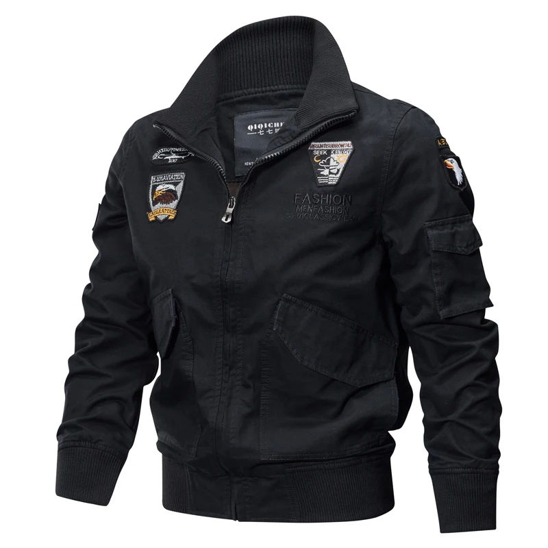 Мужские военные куртки, осенне-зимние хлопковые армейские куртки, мужская повседневная верхняя одежда, тактическая куртка пилота ВВС