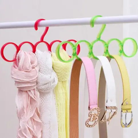 5-Ring Household Scarf Rack Multi-Function Towel Hanger