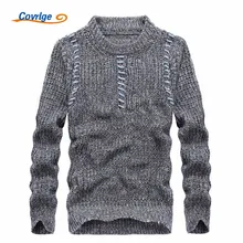Covrlge 2017 Autumn Winter Men’s Sweaters Solid Color O-neck Pullover Fashion Sweater Free Shipping Mens Clothing M-3XL MZM010