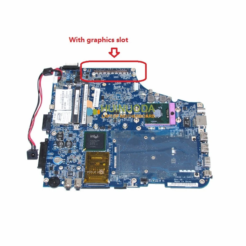 NOKOTION ISKAA LA-3481P K000057510 для toshiba satellite A200 A205 материнская плата ноутбука 65pm с