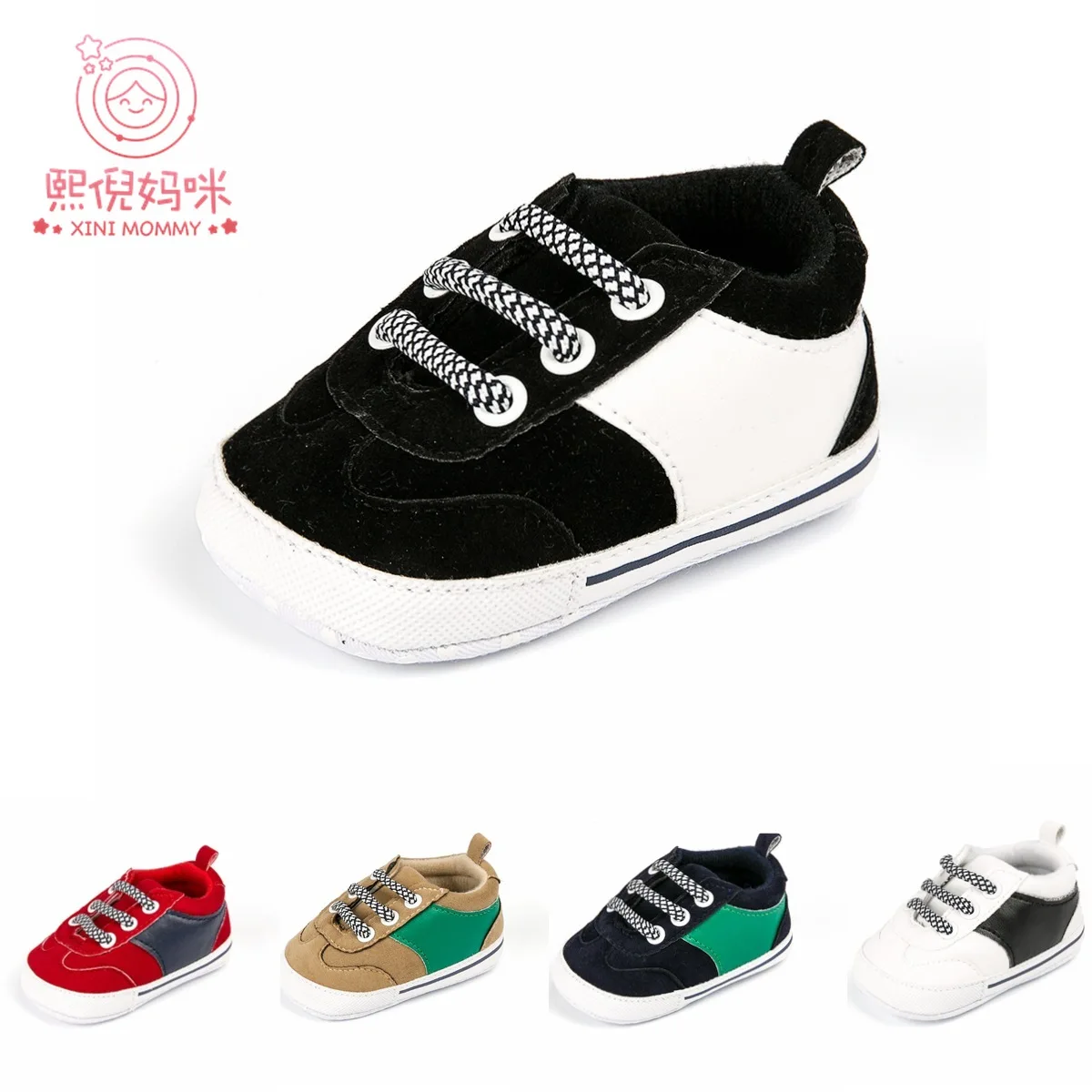 

XINI MOMMY spring, autumn, winter Lace-Up PU newborn shoes baby boys shoes leather baby shoes shoes baby YT116