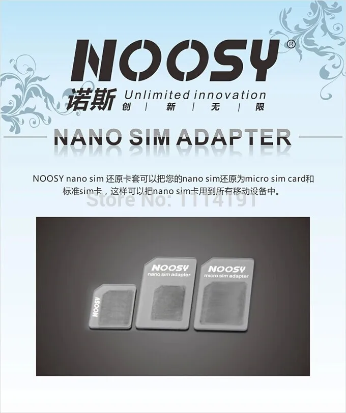 X 10 шт./партия Noosy 3 в 1 Nano Micro Стандартный адаптер для sim карты игла извлечения