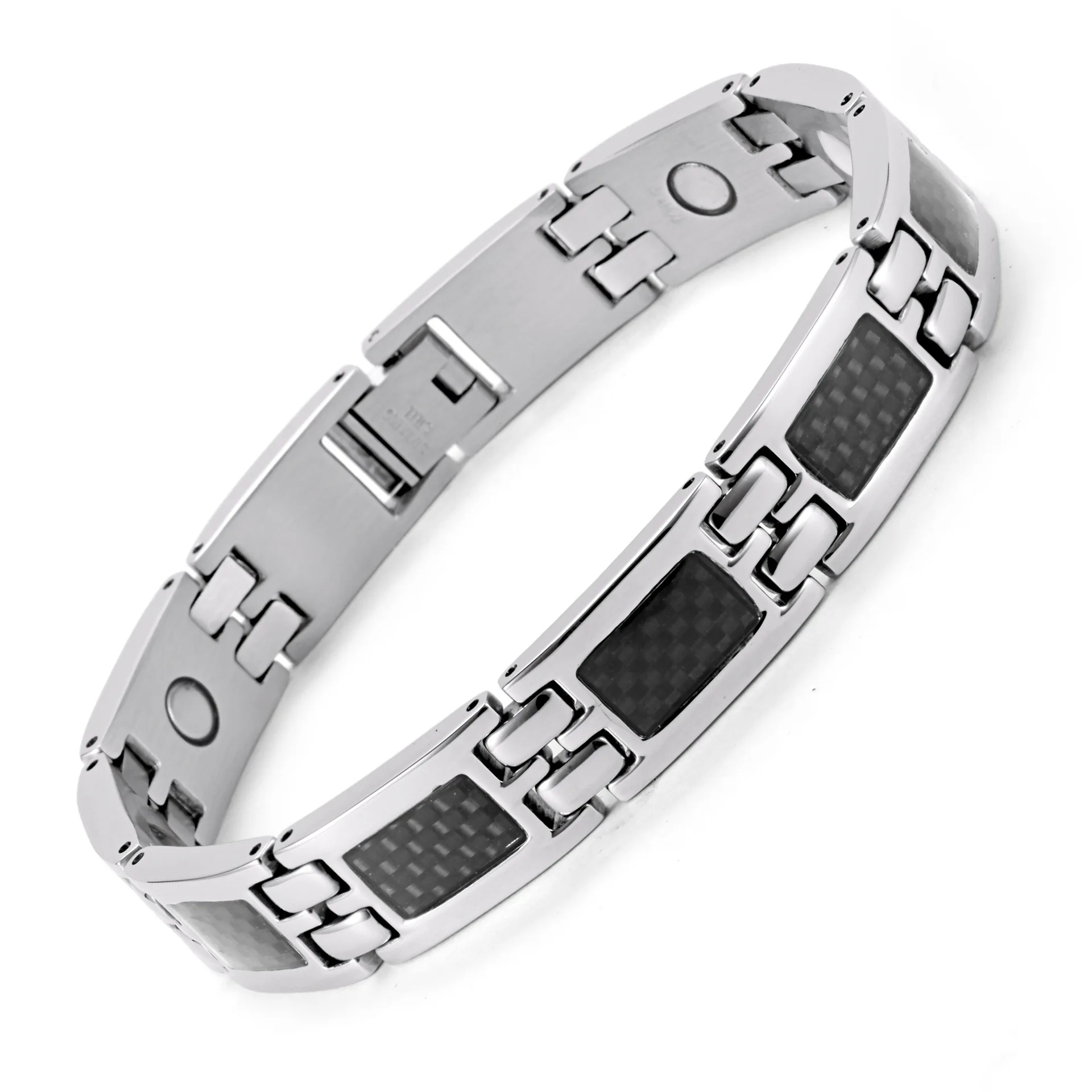 

Jewelry European and American Fashion Stainless Steel Magnet Bracelet Cross-border E-commerce Four-in-one Bracelet