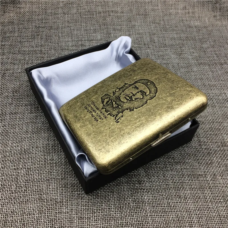 GPM02 Che Guevara Юбилейная сигарета бронзовые металлические сигаретные коробки для 20