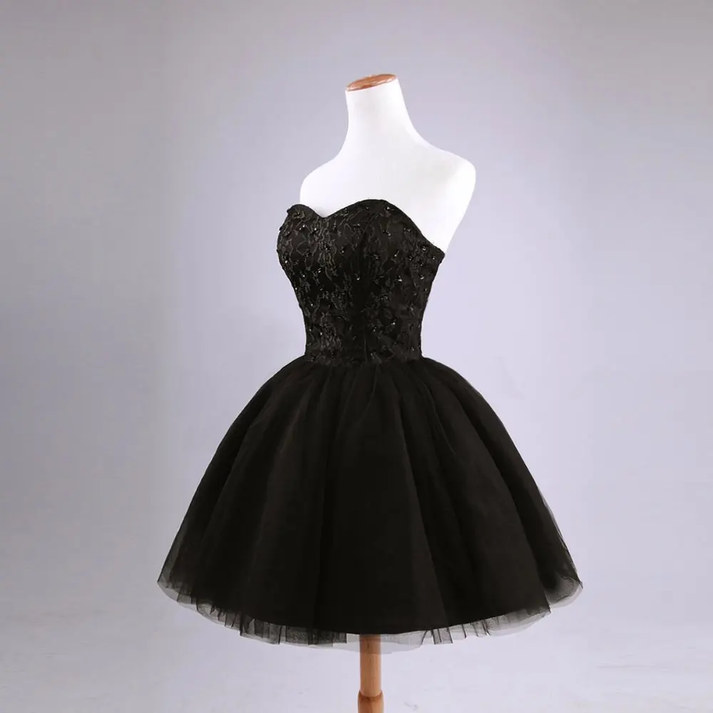 Summer Dress Cheap Fluffy Short Prom Dresses 2015 Sweetheart Corset Ball Gowns Homecoming Dress Beaded Lace Vestidos Prom Dress-in Prom Dresses from ...