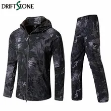 Тифон TAD тактическая камуфляжная флисовая куртка походный костюм для мужчин армейская Водонепроницаемая Толстовка комплект одежды военная униформа