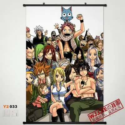 Home Decor Japanese Anime Wall poster Scroll FAIRY TAIL Etherious Natsu Dragneel | Дом и сад