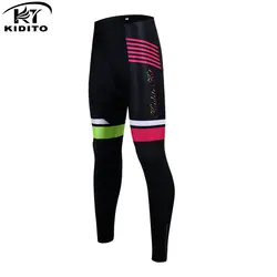 KIDITOKT Pro для женщин зимние велосипедные штаны противоударный термальность флис Велоспорт велосипедные штаны утепленная одежда велосипед