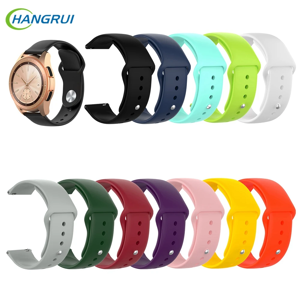 

20mm Silicone strap For Amazfit bip Smartwatch Replacement Wrist strap for Samsung Galaxy watch Active/42mm Waterproof Watchband