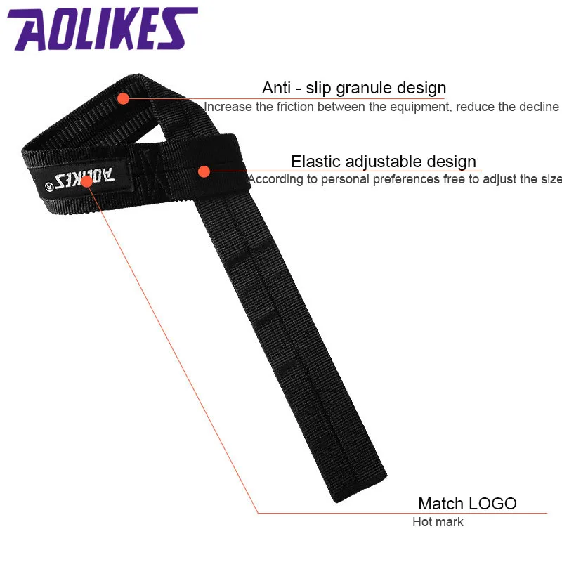 AOLIKES 1 пара Тяжелая подъемная ручная ремень для запястья опорный ремень фиксатор поддержки защита для запястья фиксатор подъема тела строительный захват перчатка