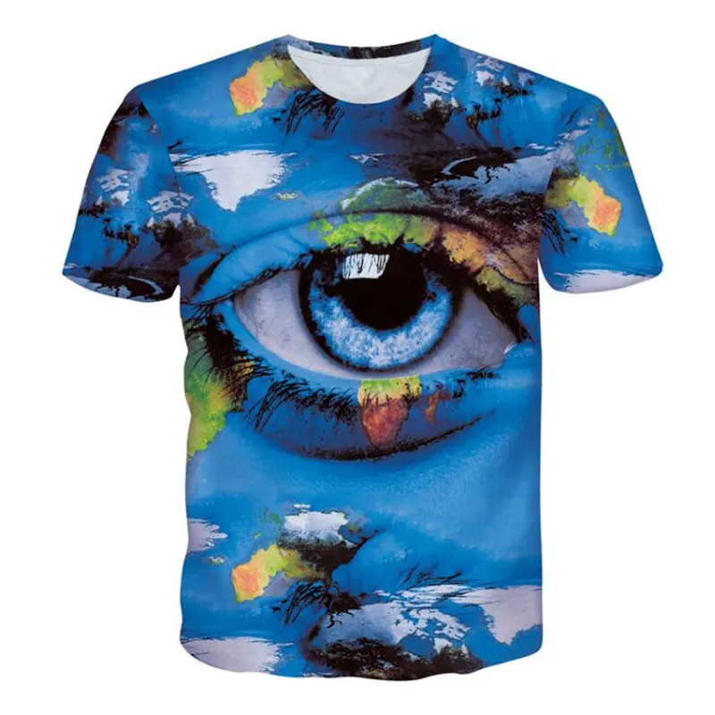 Футболка мужская с коротким рукавом и принтом большой глаз|men t-shirt|designer t shirtfashion