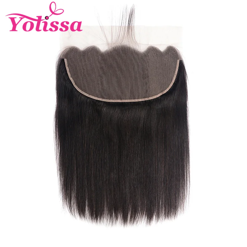 

Yolissa Hair 13x6 Lace Frontal straight Pre Plucked With Baby Hair Natural Color 100% Human Remy Hair