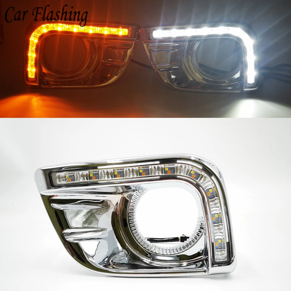 Car Flashing 1Set for Toyota Prado FJ150 2010 2011 2012 2013 Daylight