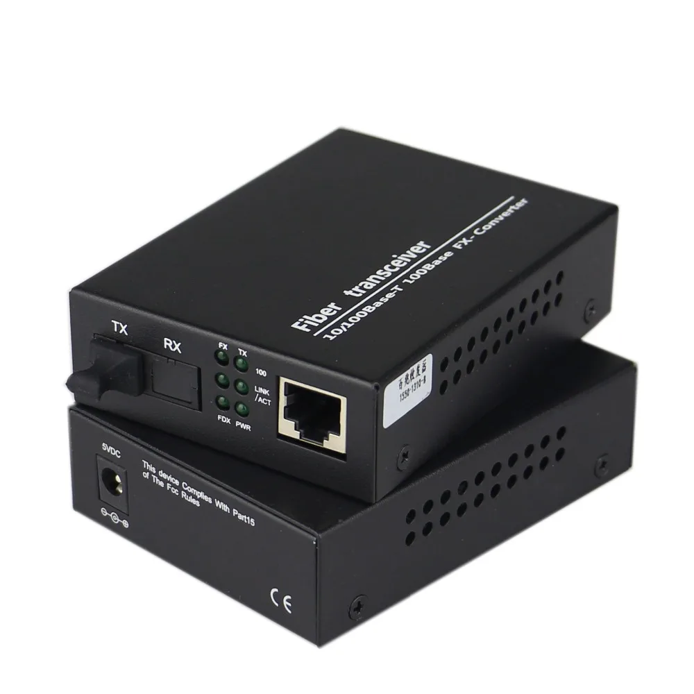 Fiber Optical Communication Equipment 10/100M Media Converter Fast Ethernet fiber optic transceivers 100Mbps SC port 25KM Fiber Optical Communication Equipment 10/100M Media Converter Fast Ethernet fiber optic transceivers 100Mbps SC port 25KM