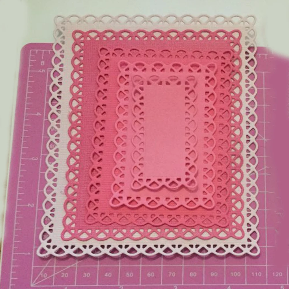 

Lace Square Frame Metal Cutting Dies For Scrapbooking Card Making DIY Die Cuts