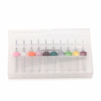 

10Pcs/Set 0.6-1.5mm PCB Print Circuit Board Carbide Mini Micro Drill Bits CNC Blue