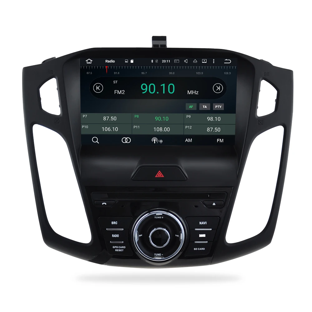 Perfect Android 9.0 Car Radio GPS Player For Ford Focus 2015 2016 2017 Audio DVD Navigation Multimedia WIFI Bluetooth Video Stereo 16