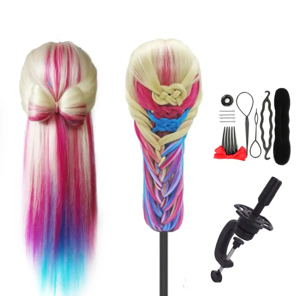 rainbow hair mannequin