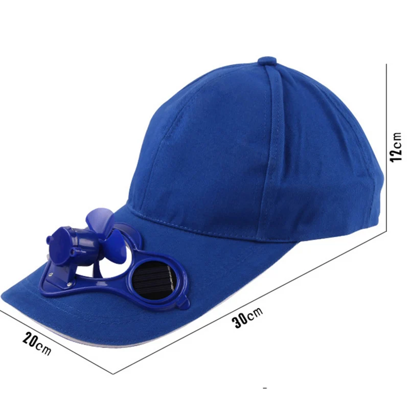 Summer Women Men Solar Panel Powered Fan Cooling Baseball Cap Fashion Unisex  Switch Fan Cool Outdoor Caps CP0016 (6)