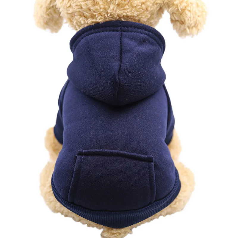 XS-2XL худи для домашних собак, пальто из мягкого флиса, теплая одежда для щенков, Толстовка для собак, зимняя одежда для собак для маленьких собак, магазин для питомцев, Лидер продаж, новинка - Цвет: blue