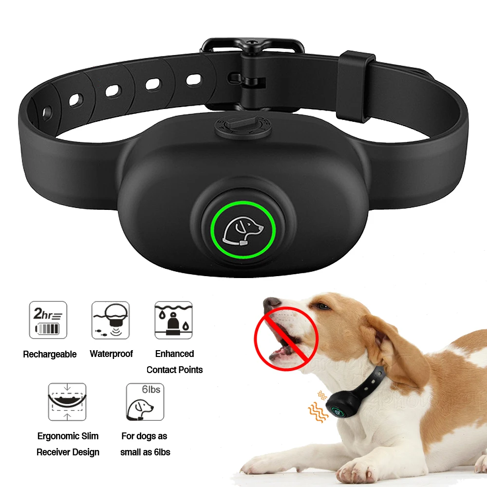 

Dog Training Collar Electric Shock Collar For Dogs Rechargeable Waterproof Pet Training Dog Collar Anti Barking Device