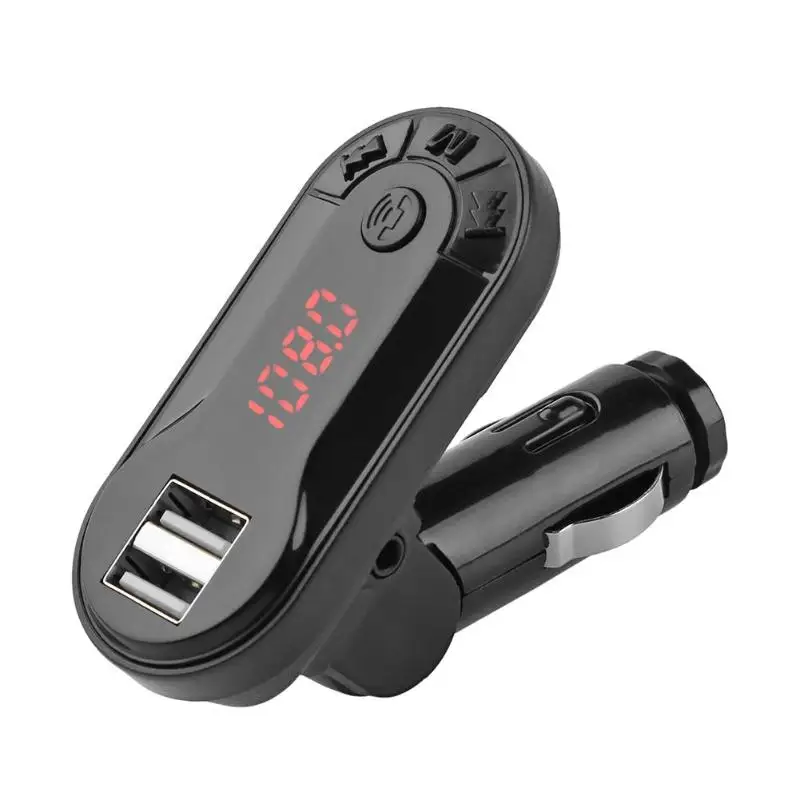 I9 Bluetooth fm-передатчик MP3 музыкальный плеер USB зарядное устройство Поддержка TF карты U диск громкой связи беспроводная Быстрая зарядка