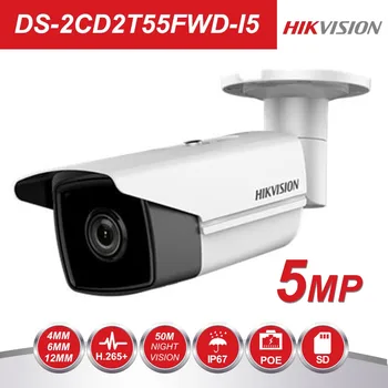 

Hikvision Bullet Camera DS-2CD2T55FWD-I5 5MP Network Bullet CCTV Security Camera POE with 50m IR P2P cloude IP Camera