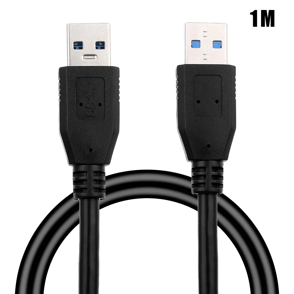 1 шт. Портативный USB 3,0 тип A мужчин и мужчин для расширения данных Кабельный супер скорость синхронизации Шнур BTC кабель для майнинга для HDD ноутбука PC tv Box