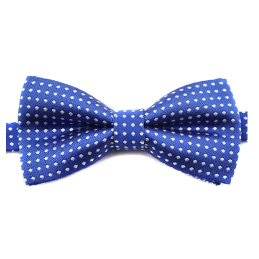 Модный деловой хлопковый галстук-бабочка, классический галстук в горошек для мальчиков, цветной галстук-бабочка для свадебной вечеринки, галстук бабочка для питомца Галстуки для смокинга - Цвет: Темно-синий