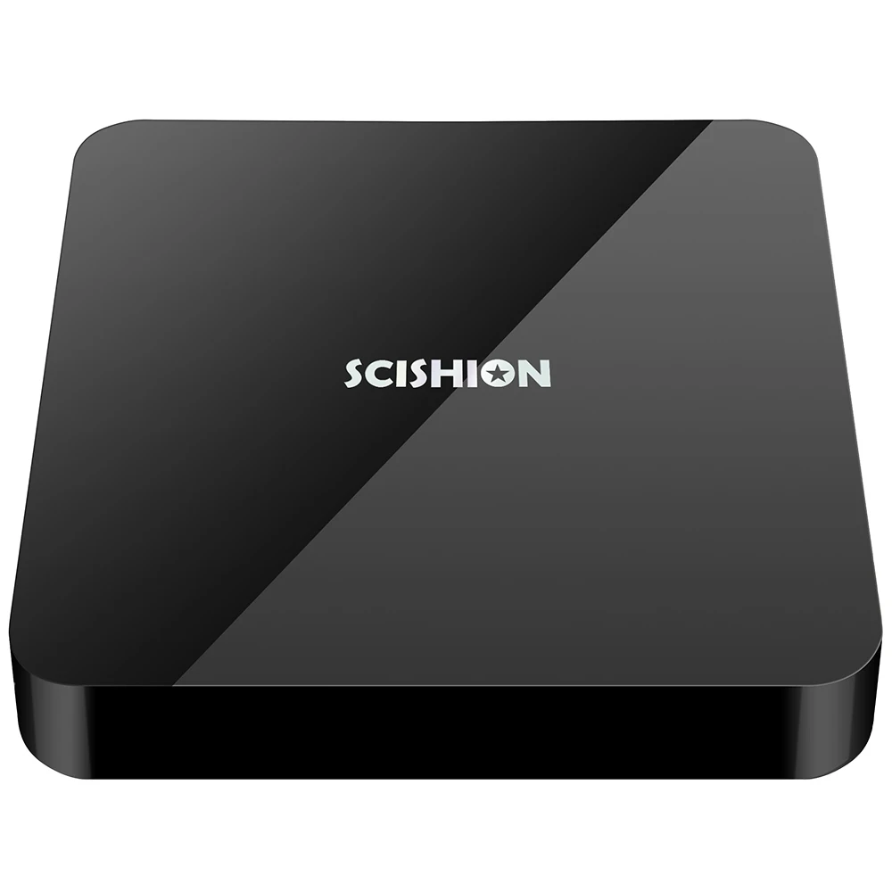 SCISHION AI Two Smart TV Box Android 9.0 Bluetooth 4.0 Set Top RK3328 4GB 32GB 2.4GHZ Wifi 4K USB 3.0 Media Player PK X96W | Электроника