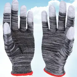 ПУ Нескользящие защитные садовые рабочие перчатки для мужчин или женщин предохранительный захват кожаные рабочие перчатки легкие