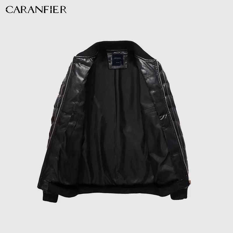 CARANFIER новинка 2019 Мужская парка зимняя толстый воротник куртка умный Повседневный
