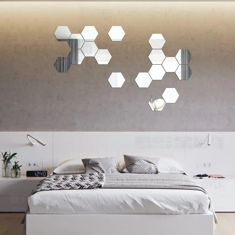 10 Uds Espejo Pegatinas Para Pared Decoracion De Habitacion