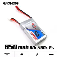 2 шт GaoNeng 850mAh 2S 7,4 V Lipo батарея JST штекер или XT30 разъем для FPV гоночный Дрон RC Квадрокоптер Дрон Вертолет игрушка запчасти