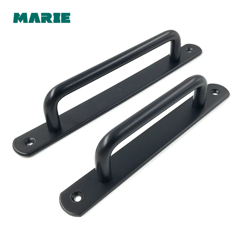 fashion deluxe furniture handles leather cabinet drawer knob black silver dresser stainless steel handle pull