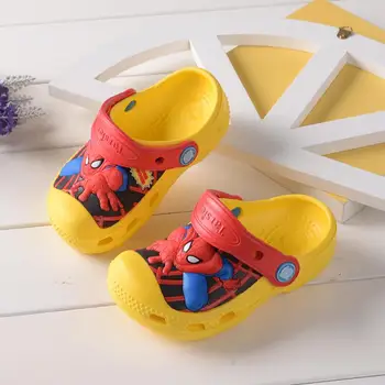 

Children Sandals Summer for Kids Clogs Beach Shoes Non-Slip Hole Shoes Cartoon Spider-Man Boy Garden Cartoon Sandals