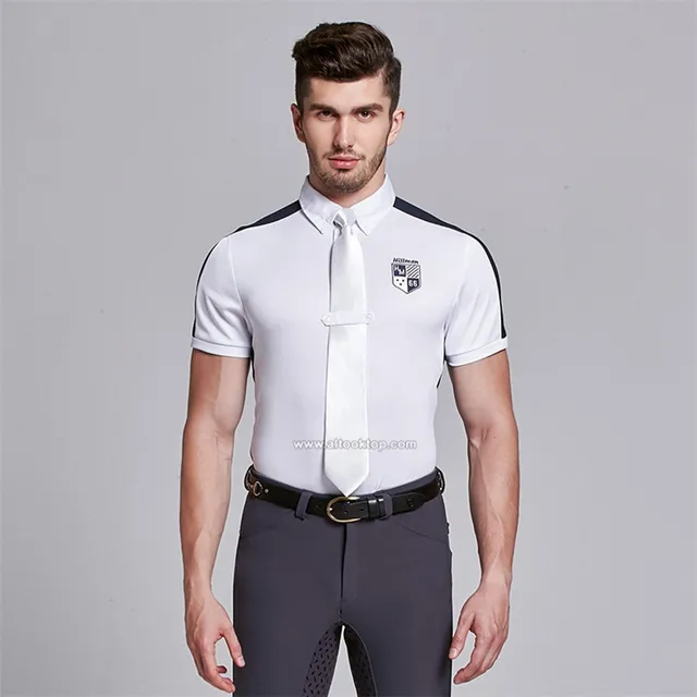 Fashion men women horse riding shirts equitacion equitation