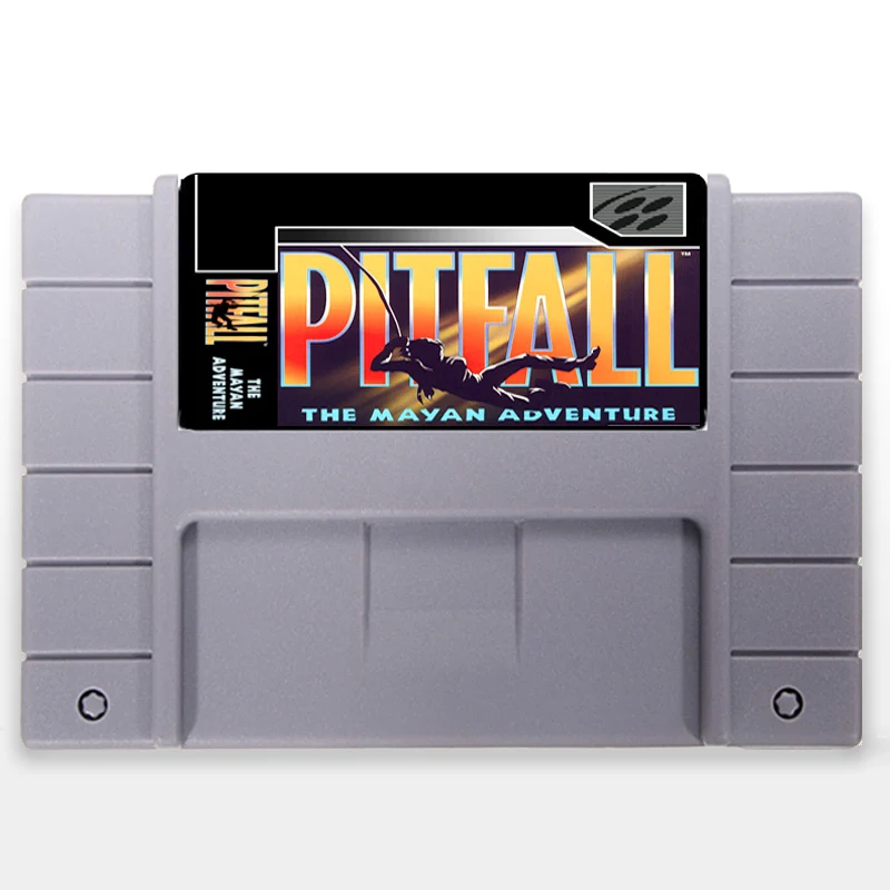 Pitfall The Mayan Adventure USA Version 16 bit Big 46 pins серая игровая карта для игрока NTSC|Картриджи| |