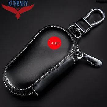 

KUNBABY 10pcs/lot Model 22 Genunie Leather Car Key Case Cover Key Holder Key Wallet for All Car Brands Free Shipping