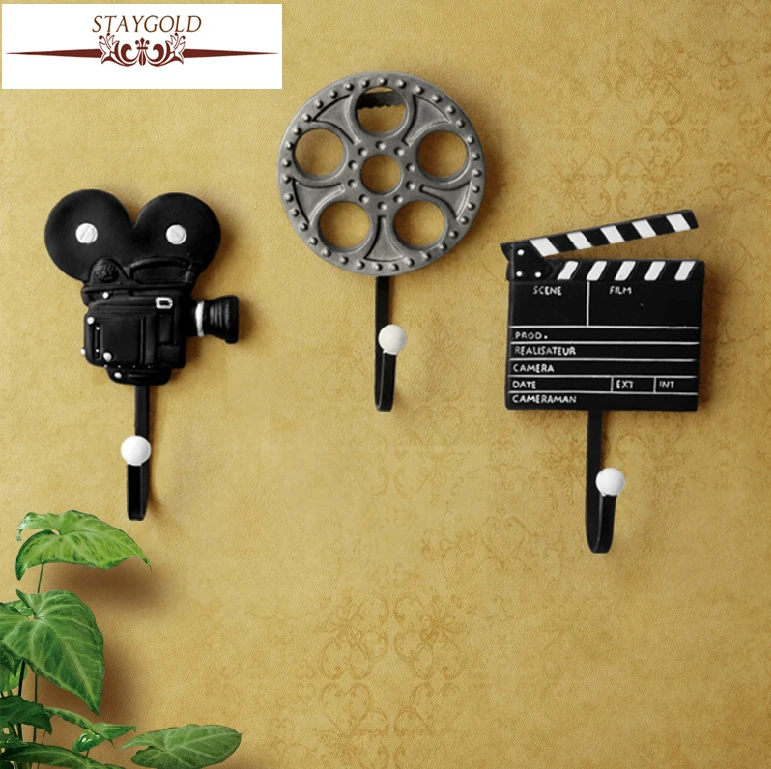 

Shabby Chic Wall Hanger Coat Wall Hooks For Coat Hooks Home Decoration Accessories Film Equipment Vintage Hooks 3pcs/set