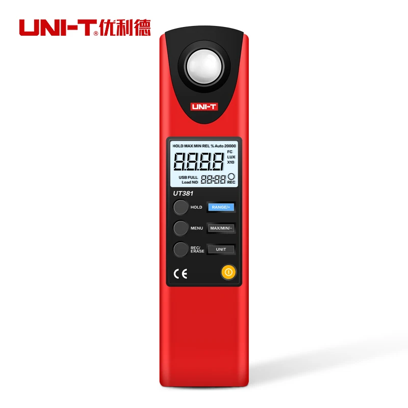 

UNI-T UT381 UT382 Illuminometers Measurement FC & LUX Auto Range Data Logging Level Measuring Instruments
