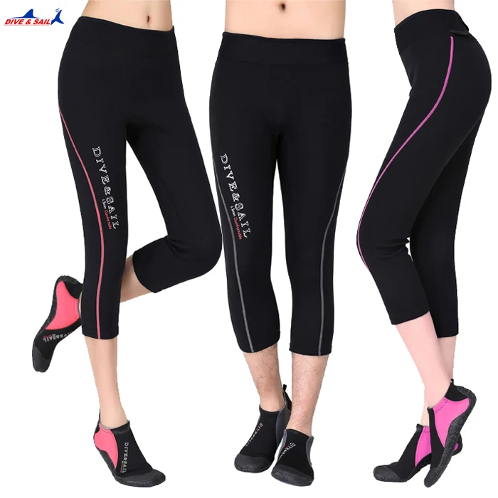 

DIVE&SAIL 1.5MM Neoprene 3/4 Capri-pants Diving Cropped Trousers For Men Or Women Pants Rowing Sailing Surfing Snorkeling Warm
